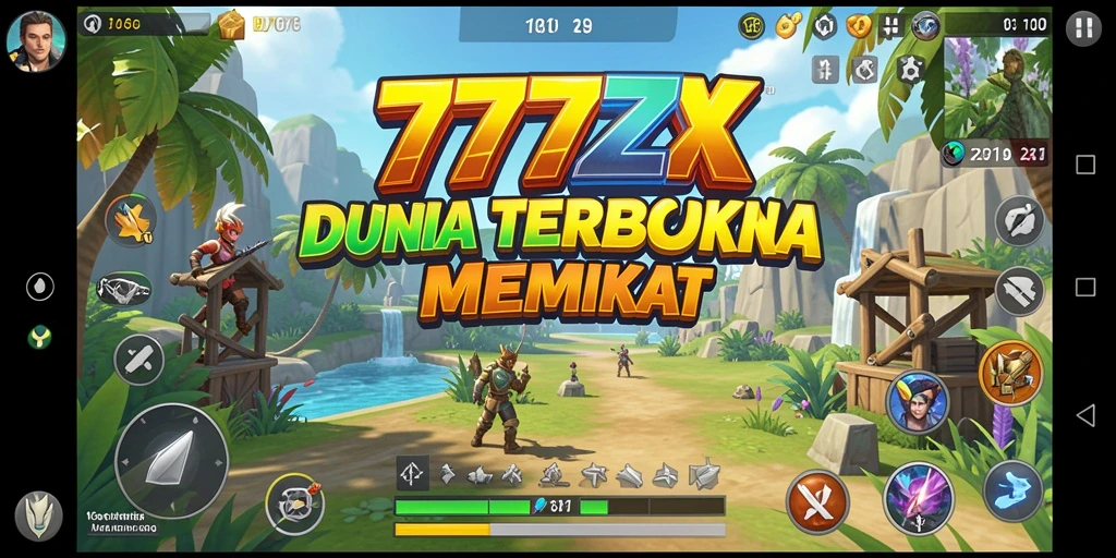 Gameplay 777ZX di dunia terbuka yang luas dan detail.