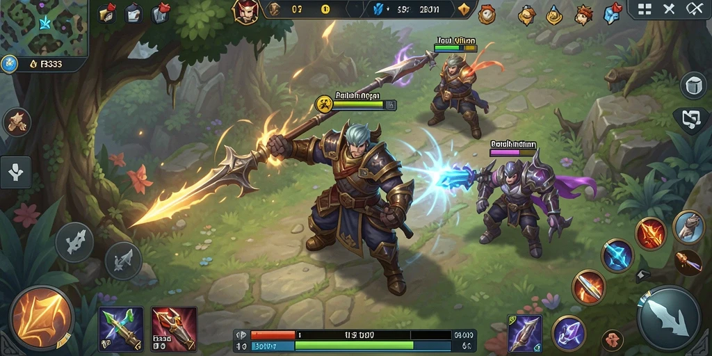 Tangkapan layar gameplay FB333 yang menampilkan pertempuran epik.