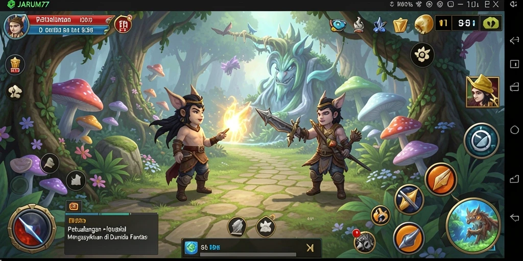 Tampilan menarik dari gameplay JARUM77 yang penuh petualangan.