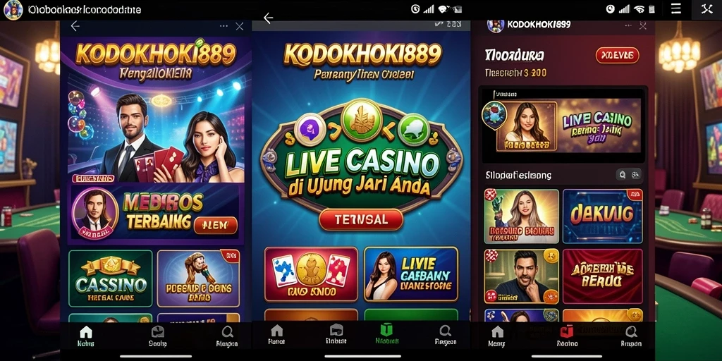 Tampilan menarik dari gameplay Live Casino KODOKHOKI889 yang mengasyikkan.