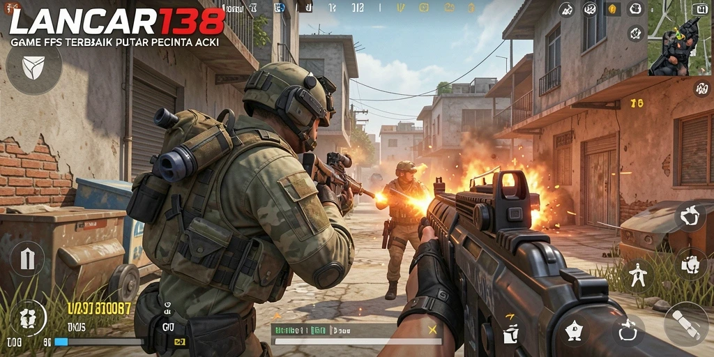 Screenshot dari gameplay mendebarkan LANCAR138 yang menunjukkan aksi FPS.