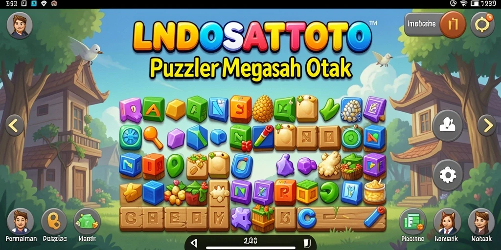 Tampilan gameplay menarik LNDOSATTOTO pada saat memecahkan puzzle.