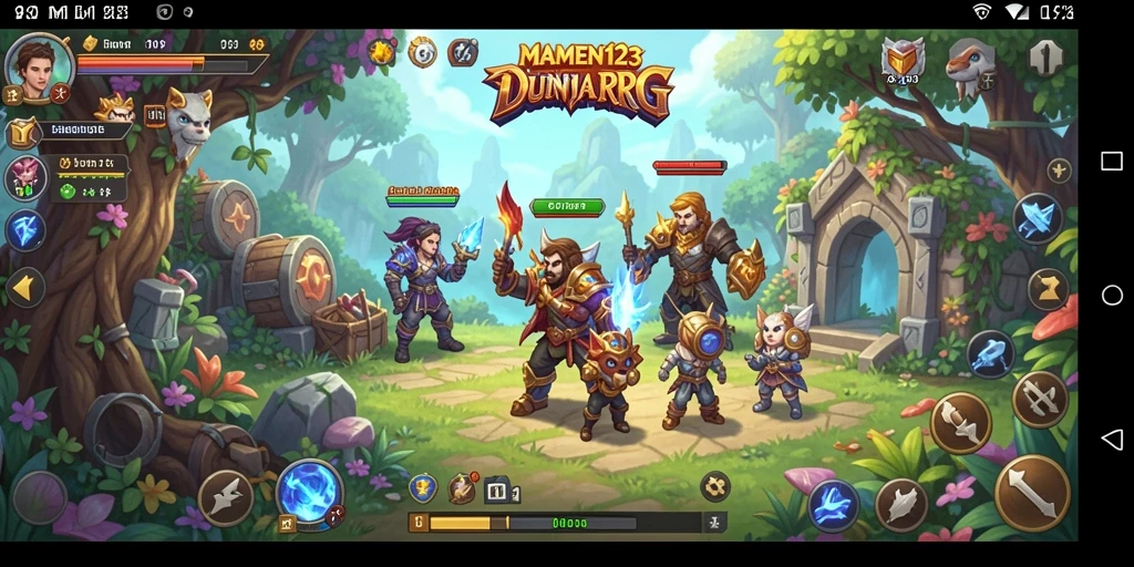 Tampilan gameplay MAMEN123 yang mendebarkan di dunia RPG.