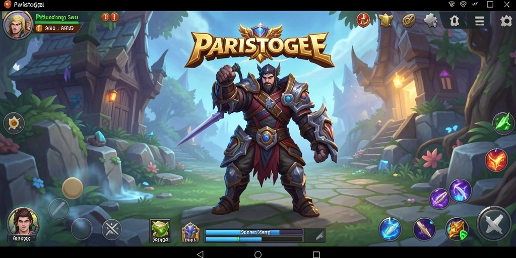 Screenshot gameplay menampilkan pertarungan seru di dunia PARISTOGEL.