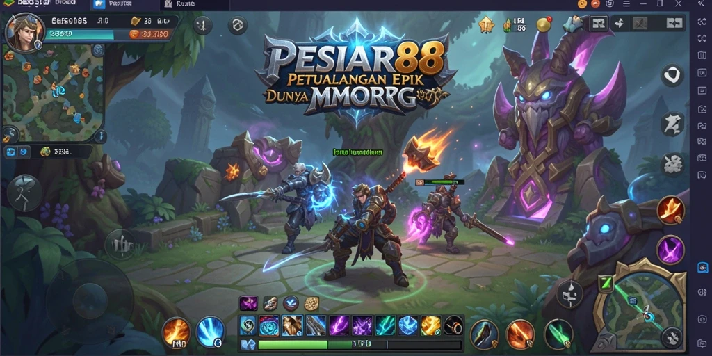 Tampilan gameplay PESIAR88 dengan grafik fantastis dan aksi seru.