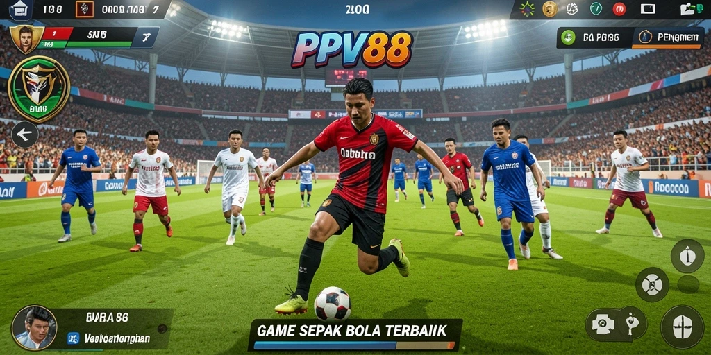 Gameplay PPV88 dengan aksi sepak bola seru dan grafis menawan.