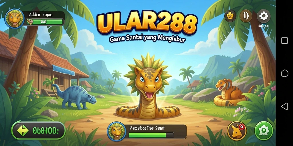 Tampilan gameplay ULAR288 yang menyenangkan dan interaktif